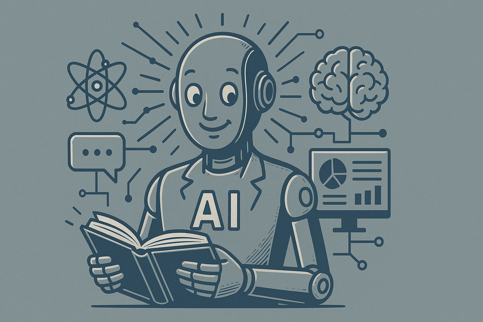 freundlicher KI Roboter